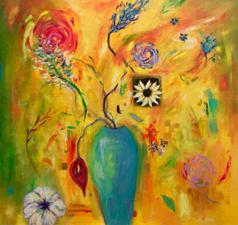 Blooms (V), In the Time of Covid 40” x 42